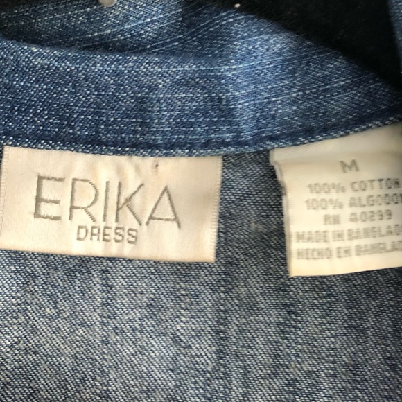 Donated Vintage Denim Maxi Dress - Picture 6 of 12